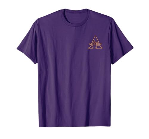 Alcorn State Braves Left Chest Purple Officially Licensed T-Shirt