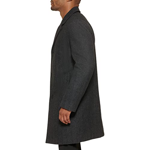 Image of DKNY Men's Wool Blend Notch Collar Coat