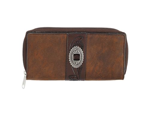 Western Wallet Womens Hazel Front Flap Brown D330010202