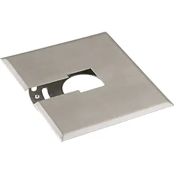 Progress Lighting P8753-09 Canopy Kit Flush Mount Mounting Plate Can Be Used Anywhere Along Track Slips Between Ceiling and Track, Brushed Nickel