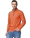 Boladeci Mens Pullover 1/4 Zip Fleece Long Sleeve Golf Shirts for Men Midweight Casual Athletic Sweater 3/4 1/2 Half Zip Ski Midlayer Golf Gifts Burnt Orange