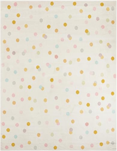 Tapete Whimsy Kids 8x10 Blanco Crudo miniatura 1