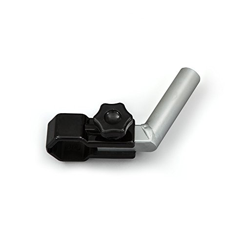 Vispronet 30 Degree Feather Flag Holder for Canopy Tents – Hexagonal Vertical Flag Pole Holder – Aluminum & Fiberglass Bracket – Attaches to 1.6