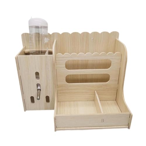 Hay Feeder Food Feeding Manger,Versatile,Less Wasted,Small Animals Grass Holder, Food Dispenser for Hamsters, with Kettle