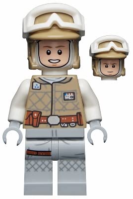 Star Wars: Luke Skywalker Hoth Minifigure (Balaclava Head) con spada laser e pistola - Lego - Immagine 1