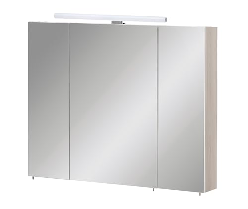 Schildmeyer Spiegelschrank Maxim 155028, sandeiche, 80 x 16 x 74,7 cm