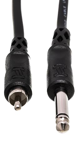 Hosa CPR-115 cable no balanceado 1/4 TS a RCA para audio analógico 4