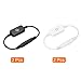 Tool parts 4pcs 5/12/24V 3A DC Inline Tact Dimmer Switch LED Strips Controller Black White