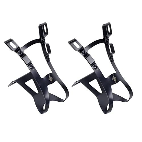 Origin8 Double Steel Toe Clips, Black