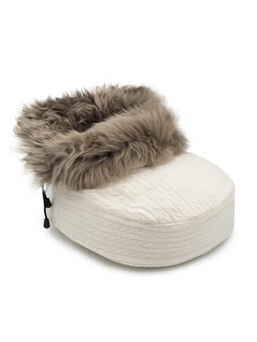 Rohn Moden Lammfell Fußwärmer – Hochwertiger Fußsack für unvergleichliche Wärme und Komfort, aus echtem hochwolligen Lammfell gefertigt, mit temperaturausgleichendem Effekt in stilvollem beige Rohn Moden Lammfell Fußwärmer – Hochwertiger Fußsack für unvergleichliche Wärme und Komfort, aus echtem hochwolligen Lammfell gefertigt, mit temperaturausgleichendem Effekt in stilvollem beige