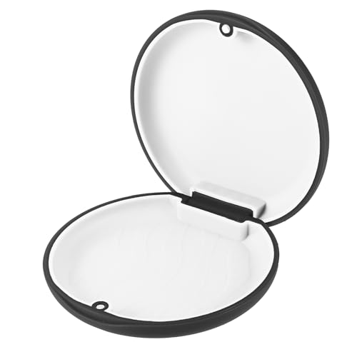 JJUNW Contenedor de prótesis dentales, caja de aparatos ortopédicos, caja de dentaduras portátil, caja para prótesis dentales para viajes y uso diario para personas aparatos ortopédicos (negro)