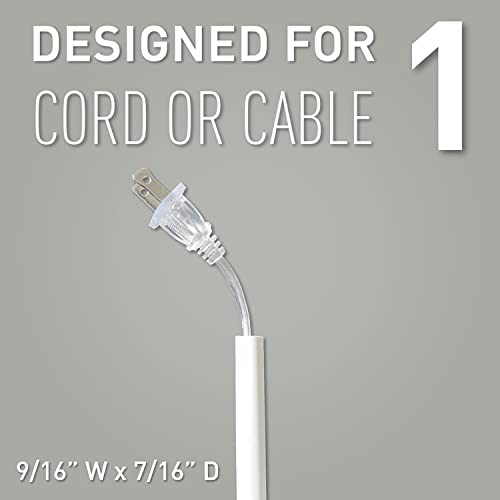 Wiremold Cable And Cord Management, Cordmate, Flat Elbow, White, C16 #TOP2