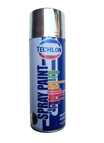 Techlon Bright Chrome Aerosol Spray Paint for Interior and Exterior Multipurpose Spray Paint 400ml-image-12