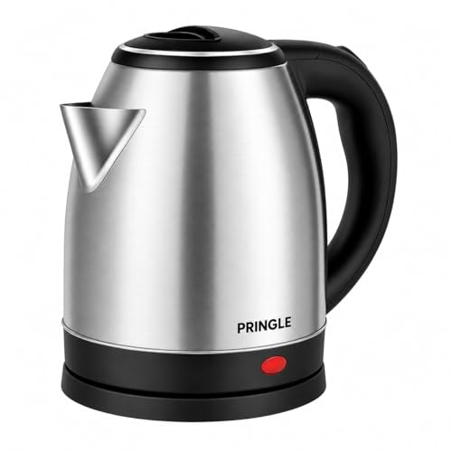 Image of Pringle Neo Dlx 1.8L Stainless Steel Electric Kettle 1350W | 2X Life With Single Fada Controller | Super Fast Boiling | Auto Cut-Off | Detachable 360 Swivel Base | 1 Yr Onsite Warranty | Silver