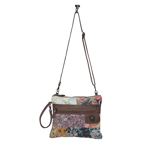 Myra Bag Western Leather Crossbody Bag for Women - Upcycled Canvas Shoulder Bag Le Piccolo4
