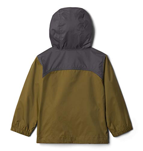 Image of Columbia Boys' Little Glennaker Rain Jacket, Waterproof & Breathable, Olive /Shark, X-Small