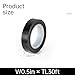 R-PACK 32ft PTFE Teflon Heat Resistant Tape - Industrial Grade for Bag Sealing Machines, Protective Barrier for Heating Elements, Suitable for Impulse Heat Sealers （Black, W: 13mm