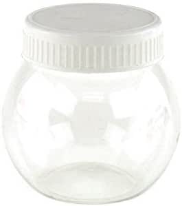 Amazon.com: Round Plastic Party Favor Container (White, Small) : Home ...