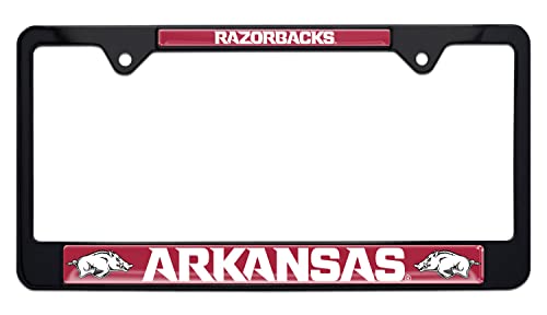 Arkansas UA Razorbacks License Plate Frame - Second Generation (Black Frame (Razorback))