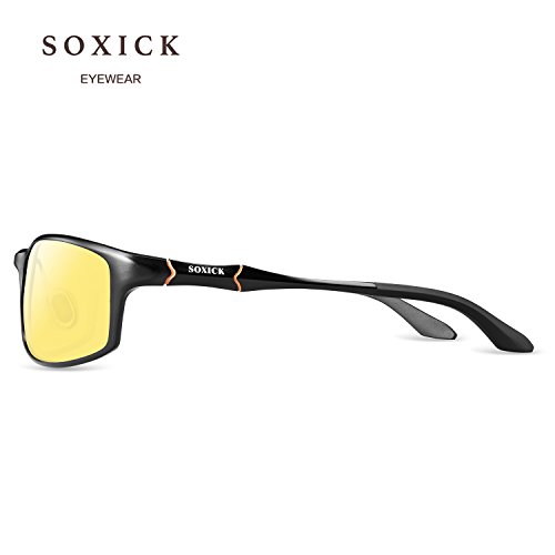 Night Driving Glasses Men, Night Vision Glass for Driving Women Anti-glare Polarized Yellow Tinted3