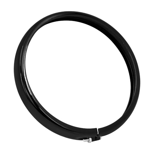Anneau de garniture phare moto 5.75'' en finition noire de haute précision