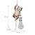 Juliahestia Tree Solar Light Outdoor Garden Decor Hanging Cat Figurines Animals Porch Yard Outside Decoration Kitten Statues Decorative Wall Window Fence Lighting Bulb LED