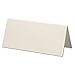 Produktbild ARTOZ 75x Tischkarten - Ivory-Elfenbein (Creme) - 45 x 100 mm blanko Platz-Kärtchen - Faltkarten für festliche Tafel - Tischdekoration - 220 g/m² gerippt