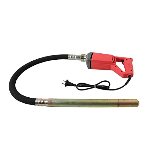 SUDEG 4300tr/min Vibrateur de Construction électrique,Vibreur Beton Electrique,Vibrateur en Béton,Vibrateur à Béton Vibrateur Interne Cylindrique pour Tunnels,Routes, Ponts, Maison Cover