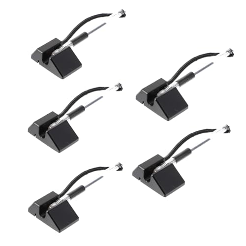 LOLIPPYY 5個 カウンター用接着ベース付きブラック油性ペン 滑らかな書き心地でインク漏れ防止 事務所や受付ロビー向け実用デスクペン