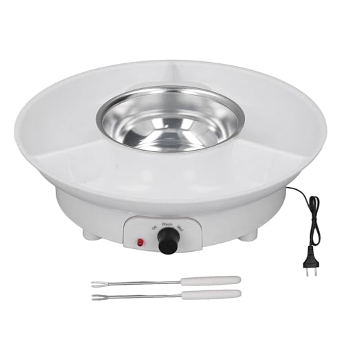 Set de Fondue de Fondue de Chocolate de Fusión Eléctrica con Control de Temperatura para Jarabe de Mantequilla de Queso Kit de Fusión con Horquillas de Aparatos de Cocina Aparatos