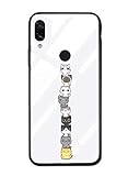 Alsoar Case ersatz für Xiaomi Mi Mix 2 Hülle Transparent Silikon Handyhülle Durchsichtig Antikratz Schutzhülle,Gehärtetem Glas Rückseite mit Soft Rahmen Tier Süß Shell für Xiaomi Mix 2 (Cat)