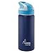 Laken Summit Bottiglia d'Acqua Doppia Parete Borraccia Termica e Isolante in Acciaio Inox con Tappo Sportivo 500ml Blu
