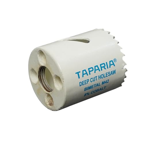 Image of Taparia Bi-Metal Hole Saw Cutter HSBM35 (35 mm Dia)-Variable Pitch Teeth, HSS 8% Cobalt-Precision Cutting Tool for Metal, Wood, Plastic-Professional Grade, DIY