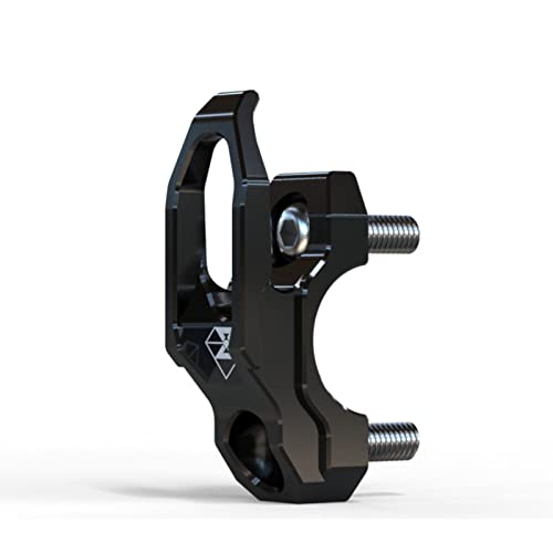 Percha de mango de motocicleta de 22 mm, soporte de gancho de manillar de alta resistencia impermeable para bolsa de equipaje (negro)