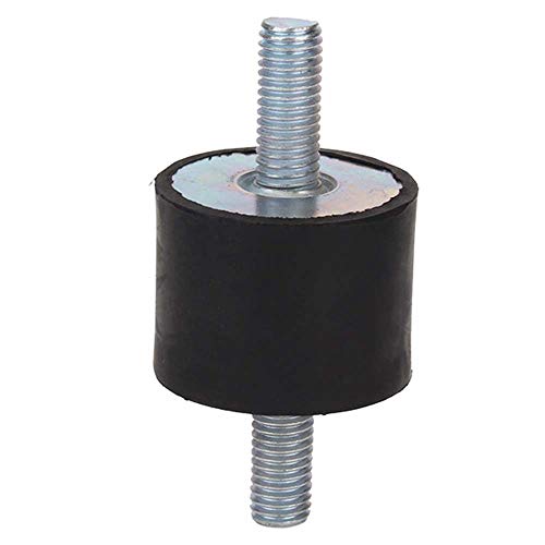CNBTR Rubber Black Double Screw Silentblock 40x30mm M10 Anti-Vibration Mount for Industrial Set of 5 - Thumbnail 3