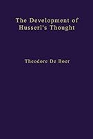 The Development of Husserl's Thought 9024721245 Book Cover