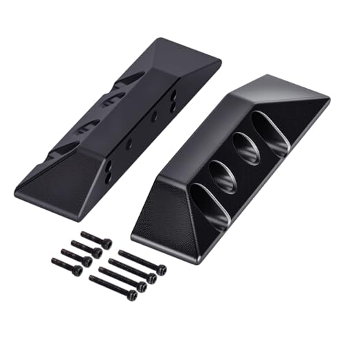 Aluminum Rock Sliders Side Pedal for 1/32 RC Crawler Redcat Ascent-32 Upgrade Parts (Black)