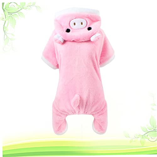 Disfraz de cerdo para perros talla M color rosa miniatura 6