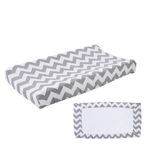 Funda Para Cambiador Bebe   Colchoneta Cambiador Bebe, Tela Elástica Súper s uave, Transpirable, Almohadilla Para Cambiar Pañales, Sábanas Para Cambiador, Para Bebés, Niños Y Niñas, 32 X 16 Pulgadas