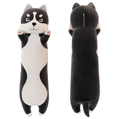 Yeqivo Long Husky Plush Throw Pillow Long Husky Body Pillow Plush For Kids, Husky Dog Stuffed Animal Gift For Girls Boys Girlfriend(110Cm/43.3Inch) #TOP2