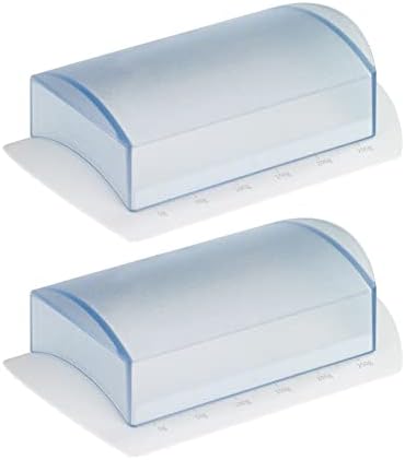 Westmark Burriera Traditionell | Portaburro In Plastica | Per Panetti Da 250 G | Bianco/Trasparente