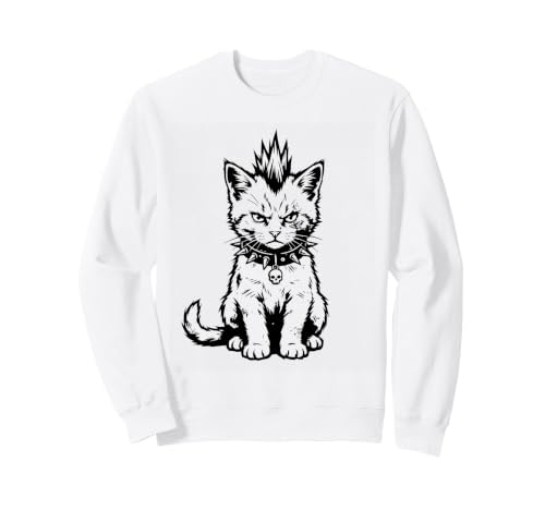Vêtements Gothiques alternatifs pour Animaux de Compagnie Punk Cat Lover Sweatshirt