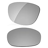 LenzReborn Reemplazo de lente polarizada para gafas de sol Oakley Pit Boss 2 - Más opciones, Gris Plata - Espejo polarizado, Talla única