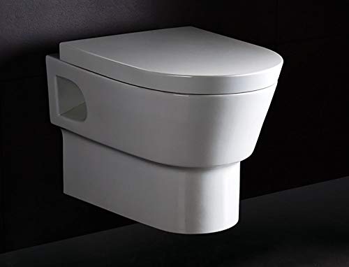 Eago Wd332 Round Modern Wall Mount Dual Flush Toilet #TOP10