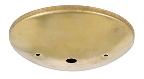 Image of B&P Lamp Unfinished Brass Modern Shallow Ceiling Light Canopy Plate