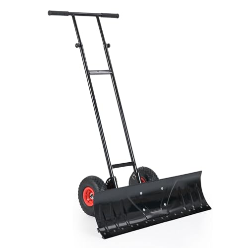 Goplus 36” Wide Snow Shovel for Driveway, Heavy-Duty...