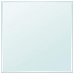 vidaXL Transparent Table Top Tempered Glass for Dining, Coffee, and Garden Tables, Easy-to-Clean, Square, 700x700mm