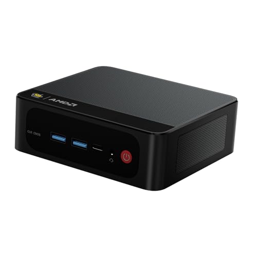 Image of Beelink Mini PC SER5 Pro, AMD Ryzen 7 5825U (Up to 4.5GHz), 16GB DDR4 RAM 500GB SSD, Radeon 8CUs Graphics, WiFi 6 / BT5.2 / DP+USB-C+HDMI 4K Triple Display / USB3.2 /2.5G LAN Home /Office Desktop Computer