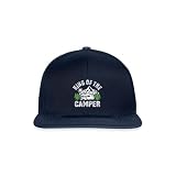 Spreadshirt King of The Camper | Camping Snapback Cap, One Size, Navy/Navy