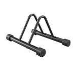 Adjustable Bike Rack Stand for Road, Mountain & Electric Bikes | Steel Tire Holder with Width & Height Settings | Indoor Outdoor Floor Parking Storage | Fits 3cm to 12cm Tires